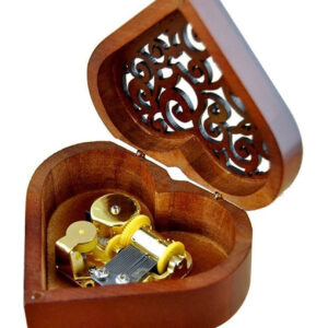 Heart Shaped "You are my sunshine" Wooden Music Box